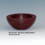Bill Lancaster, Red Heart, JEWELRY BOWL, Boiled Linseed Oil 02.2019