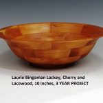 Laurie Bingaman Lackey, Cherry and Lacewood, 10 inches, 3 YEAR PROJECT 02.2019