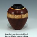 Bruce Reitman, Segmented Bowl, Bubinga, Maple, Sycamore, Ebony