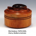 Rita Duxbury, TURTLE BOX, Cherry, Mulberry laminate